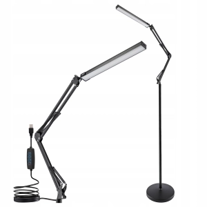 Lampa Stojąca Podłogowa LED 10W Lampka Do Czytania Nocna Włącznik 3 Barwy
