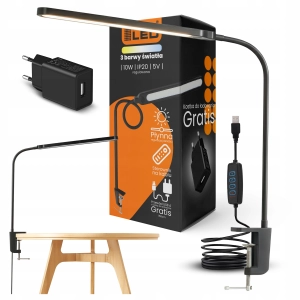 Lampka na Biurko LED Biurkowa Do Czytania Regulowana 10W Ściemniacz 3 Barwy