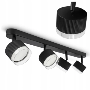 Oprawa Halogenowa 4X GX53 Lampa Sufitowa Kinkiet LED Ryflowana Ruchoma