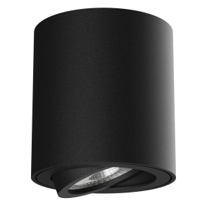 Oprawa Halogenowa Sufitowa Tuba LED GU10 Ruchoma Spot Lampa Natynk Czarna