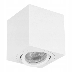 Oprawa Halogenowa Sufitowa LED GU10 Ruchoma Spot Lampa Natynk Biała
