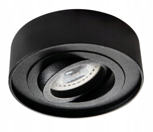 Oprawa Podtynkowa Halogenowa GU10 Sufitowa LED Spot Tuba Czarna Ruchoma