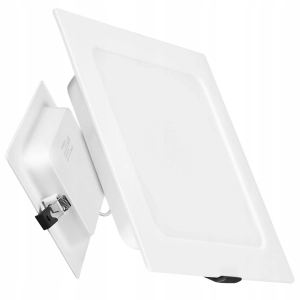 Plafon Panel LED Podtynkowy Sufitowy 6W Kwadrat Wpuszczany Slim Biały