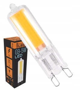 Żarówka G9 LED 5W 550lm biała zimna COB