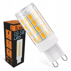 Żarówka LED G9 5W = 40W 475lm Biała Neutralna 4000K Energooszczędna Mocna