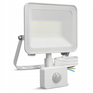 Halogen LED Naświetlacz 30W 2700lm IP65 Lampa z Czujnikiem Ruchu Zmierzchu