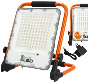 Halogen LED Naświetlacz Akumulatorowy Budowlany 100W Roboczy Przenośny