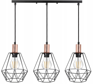 Lampa wisząca sufitowa LED żyrandol loft diament