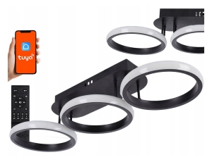 Lampa LED Sufitowa Plafon Natynkowa Panel Aplikacja TUYA 3 Barwy WIFI Pilot
