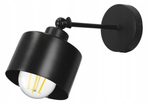 Lampa ścienna kinkiet loft edison LED regulowany czarny