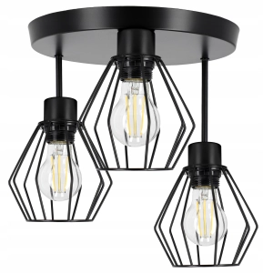 Lampa wisząca sufitowa diament loft retro żyrandol