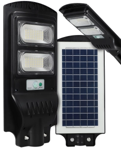 Lampa solarna uliczna LED mocna czujnik ruchu zmierzchu latarnia 100W=1000W