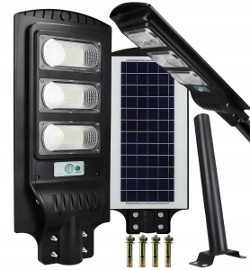 Lampa Solarna Uliczna LED Mocna Czujnik Ruchu Zmierzchu Latarnia 150W=1500W