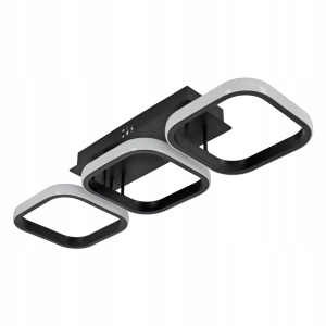 Lampa Sufitowa LED Plafon Natynkowy Żyrandol 3 Barwy CCT 48W 4320lm