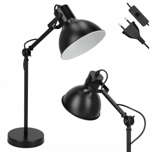 Lampka Na Biurko Biurkowa LED Nocna Do Sypialni E27 Regulowana Włącznik