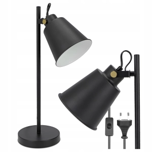 Lampka Na Biurko Biurkowa LED Nocna Do Sypialni E27 Regulowana Włącznik