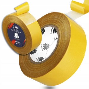 Taśma Dwustronna Mocna Zbrojona Tkaninowa 48mm 23M Przeźroczysta Wytrzymała