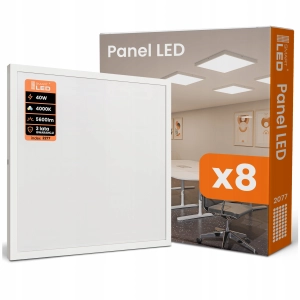 PANEL LED Plafon Natynkowy 40W Plafon 4000K 5600lm 60x60 cm Biały SUFITOWY