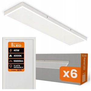 PANEL LED Plafon Natynkowy 30x120 cm 5600lm PREMIUM 140lm/W SUFITOWY