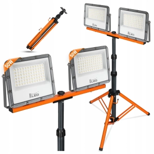 Halogen LED Budowlany Statyw Naświetlacz 100W Reflektor 11000lm Soczewkowy