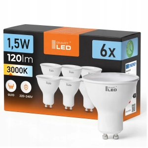 Żarówka LED GU10 1,5W 120lm BARWA CIEPŁA BIAŁA 3000K Halogenowa 230V