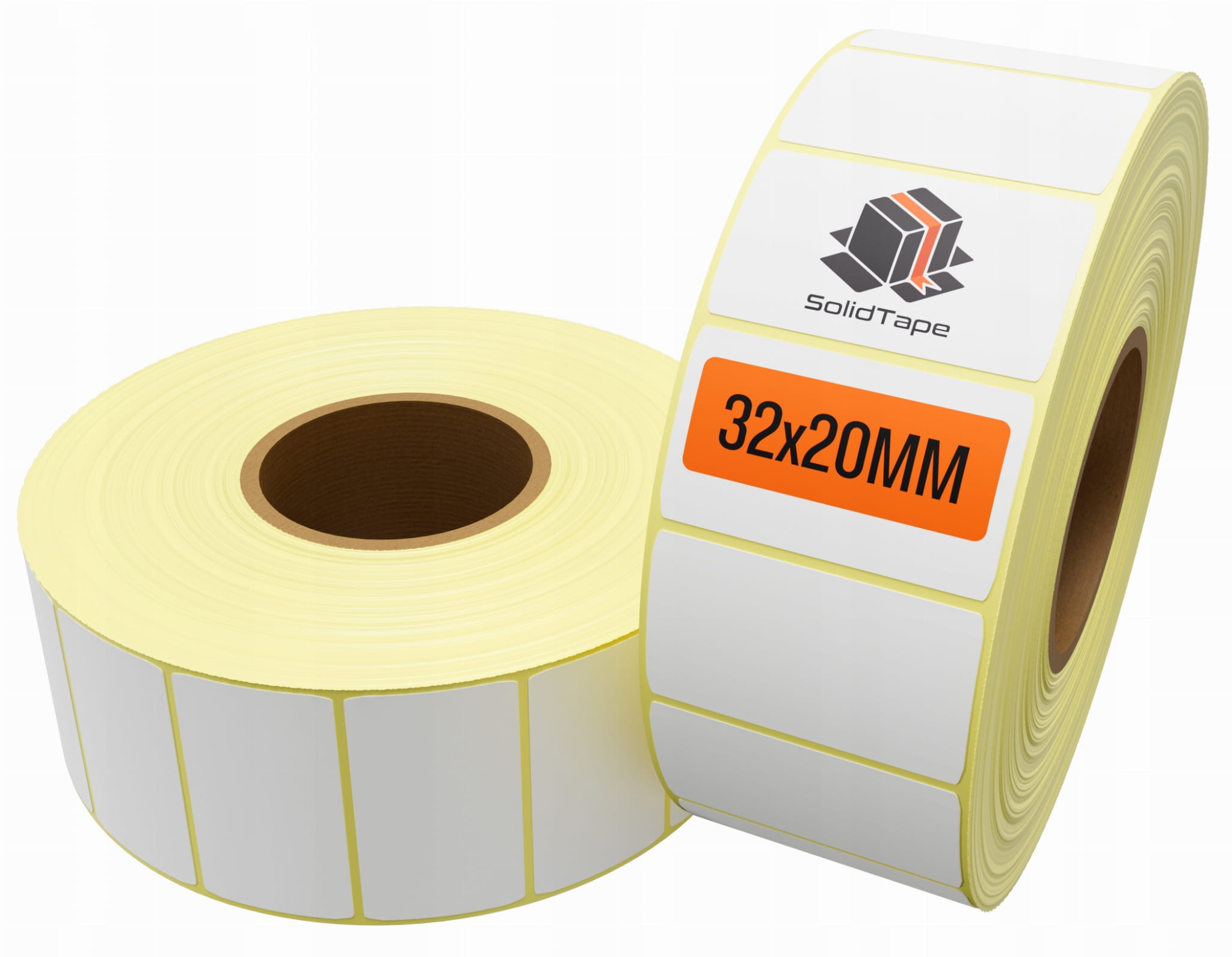 Etykiety termiczne kurierskie 32x20 mm 2000 sztuk samoprzylepne białe ...